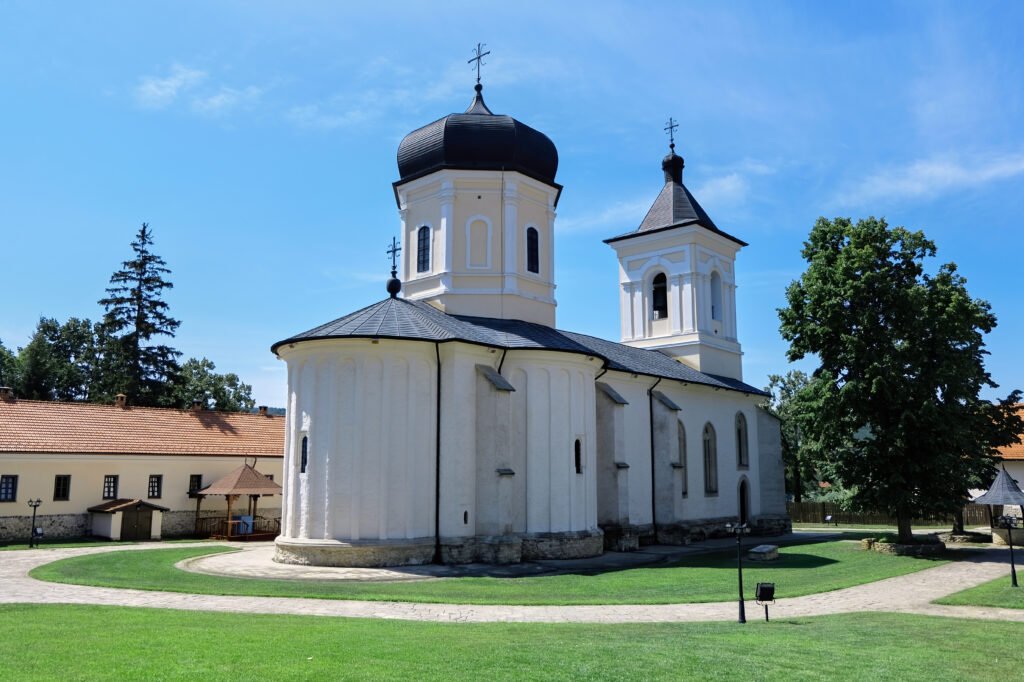 chapel in capriana monastery in moldova