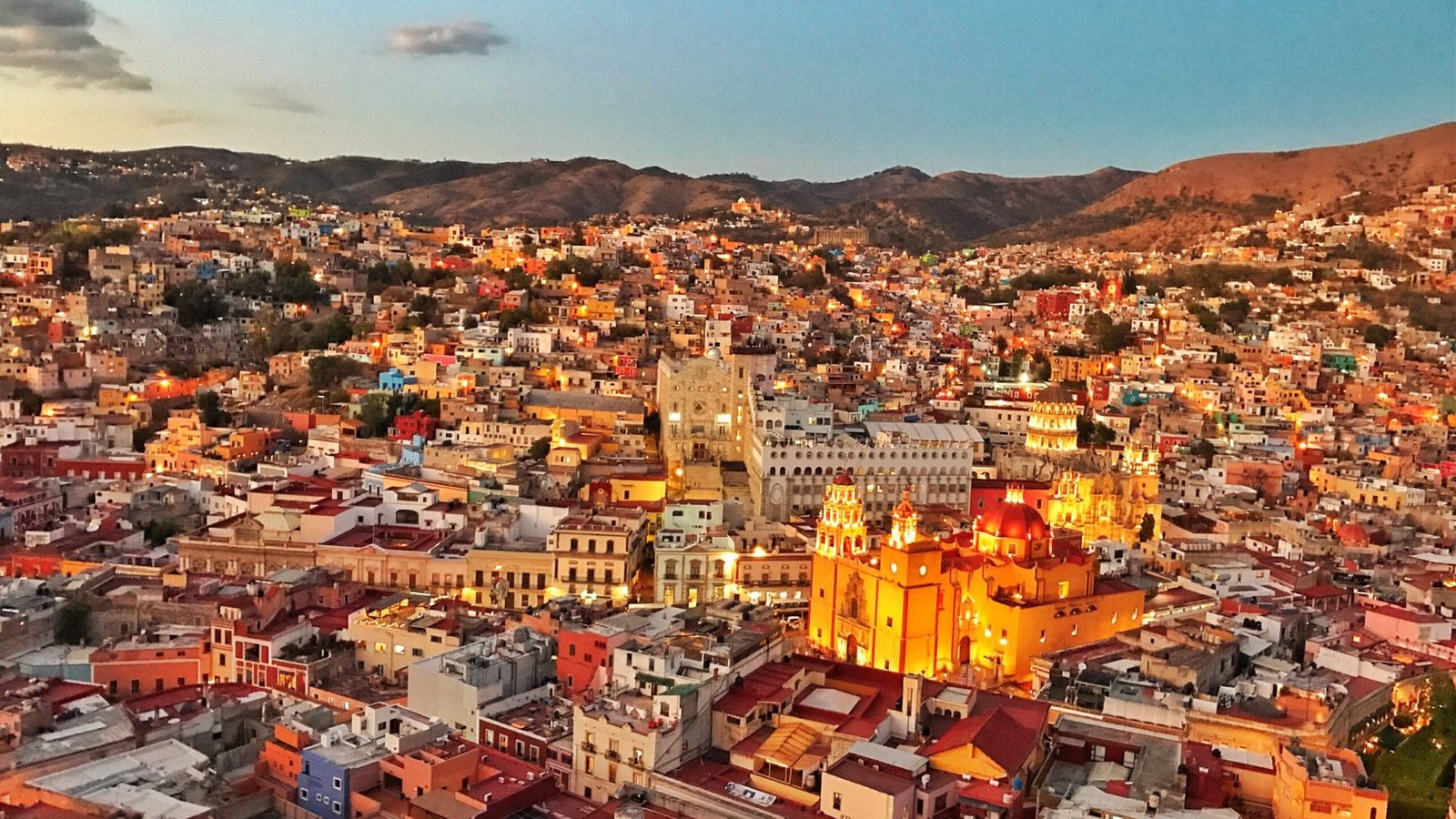 high angle view cityscape